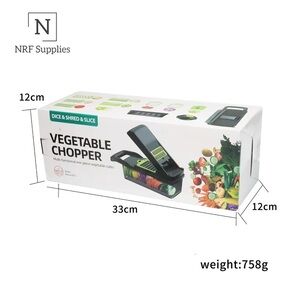 Vegetable Chopper with Black Lid